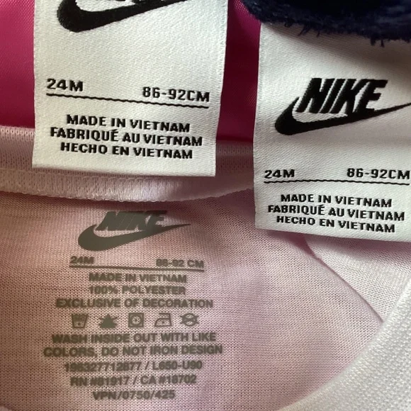 Nike girls 3 pc vest set size 24 months(NWT) - Picture 6 of 7